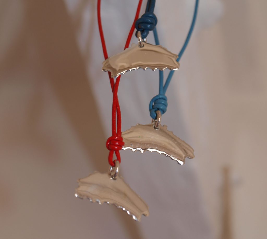 Colgante de plata con forma de Menorca