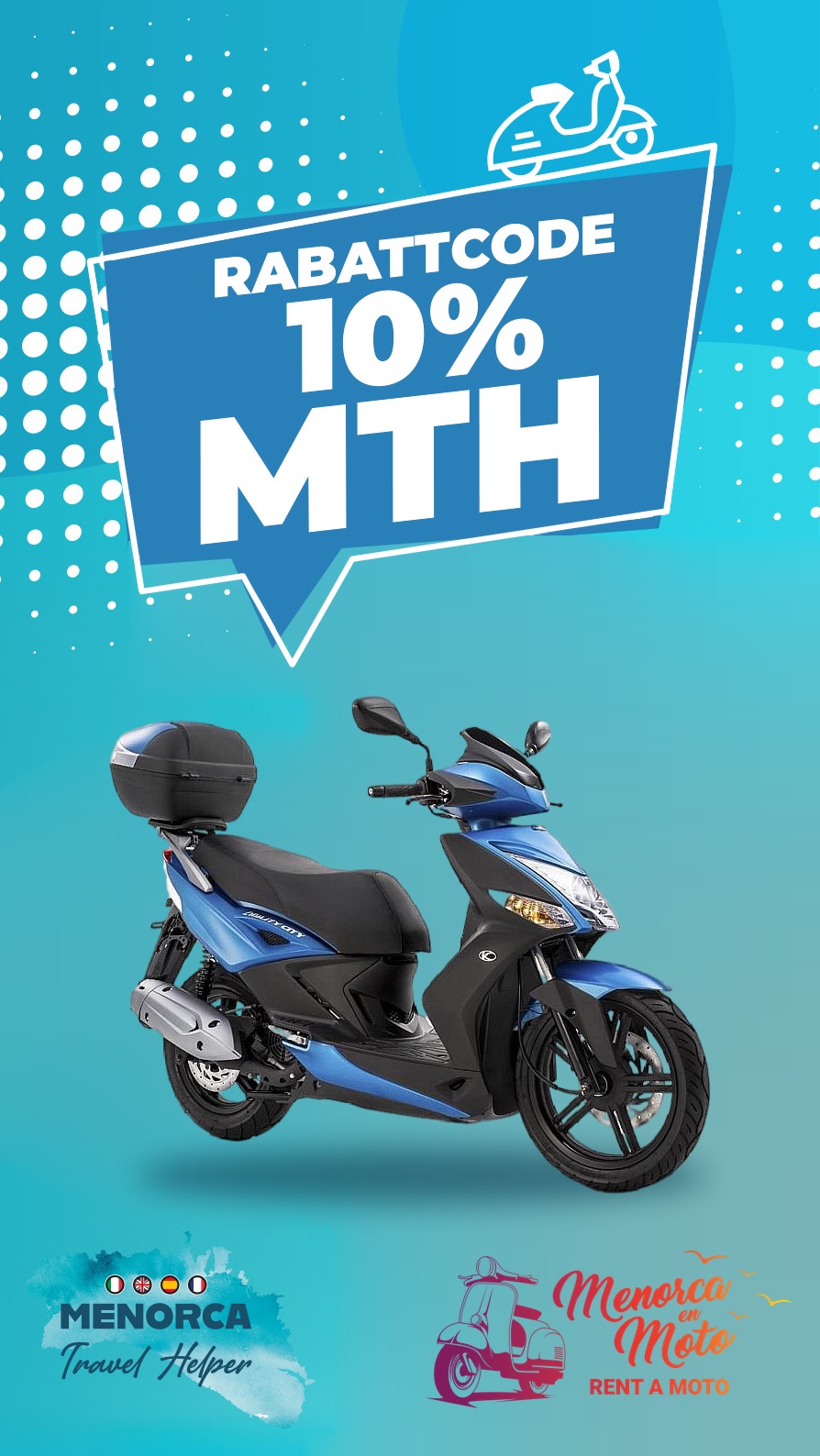 Menorca en Moto - Roller- und Motorradverleih auf Menorca